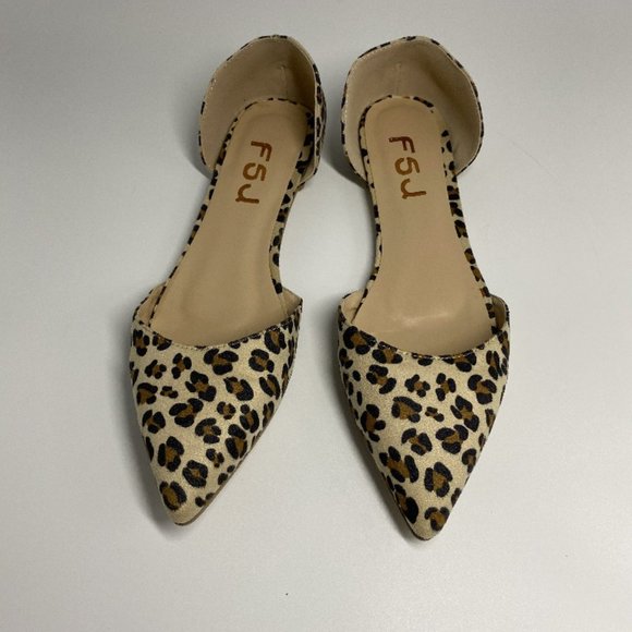 FSJ | Shoes | Fsj Women Sexy Leopard Printed Dress Dorsay Flat | Poshmark